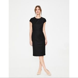Boden Claremont Wool Blend Little Black Dress Size 8